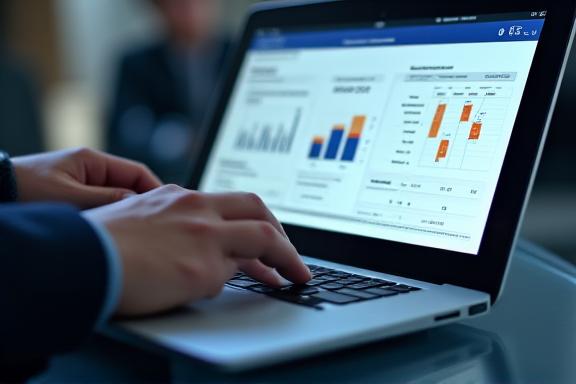 Analyst arbeitet an komplexen Datenstrukturen