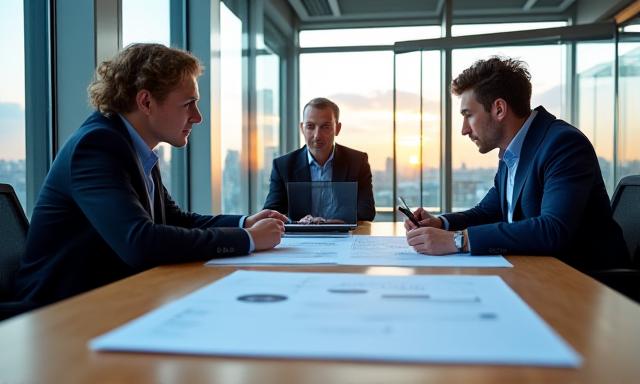 Professionelles Business-Meeting in Berlin